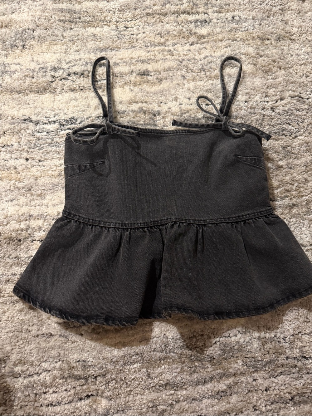 Wild Fable Cropped Denim Top